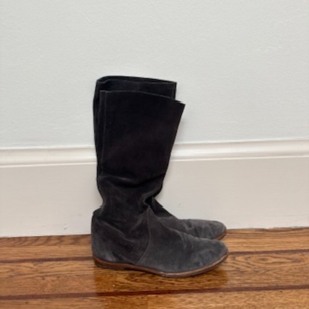 Dark Gray Suede Vero Cuoio Boots